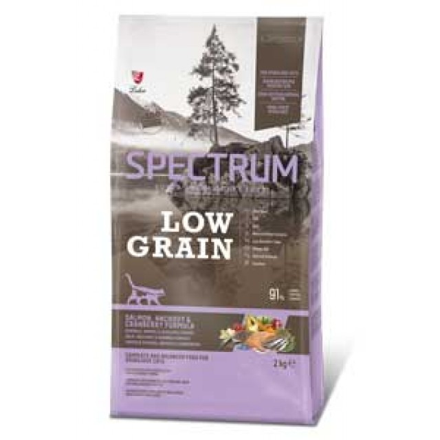 Spectrum Düşük Tahıllı Somonlu Hamsili ve Yaban Mersinli Kısırlaştırılmış Kedi Maması 2kg