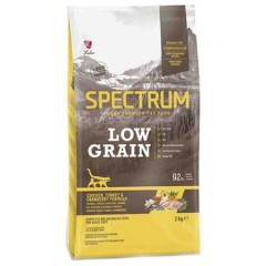 Spectrum Düşük Tahıllı Tavuk Hindi ve Kızılcıklı Yetişkin Kedi Maması 2kg
