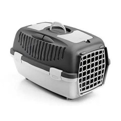 Stefanplast Gulliver 2 Kedi Köpek Plastik Taşıma Çantası Gri 55*36*35h STF-97280