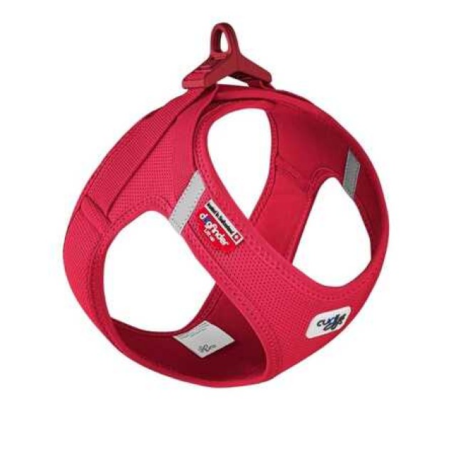 Curli Vest Harness Clasp Air-Mesh Köpek Göğüs Tasması M Kırmızı