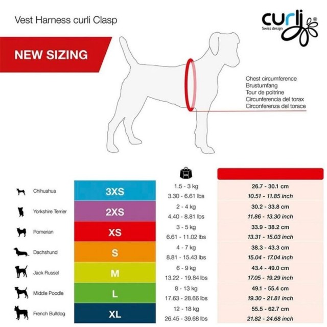 Curli Vest Harness Clasp Air-Mesh Köpek Göğüs Tasması M Kırmızı