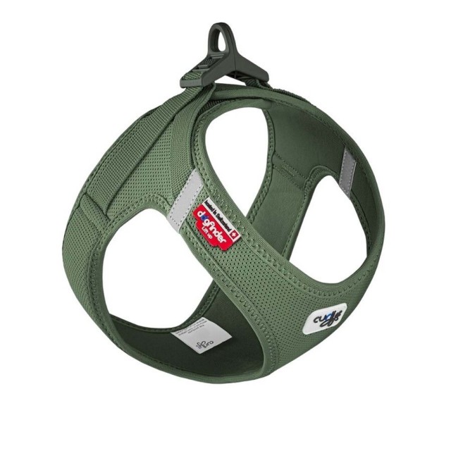 Curli Vest Harness Clasp Air-Mesh Köpek Göğüs Tasması 2XS Moss