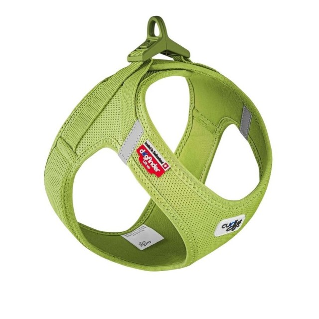 Curli Vest Harness Clasp Air-Mesh Köpek Göğüs Tasması L Lime