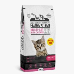 Tekir Kitten Tavuklu Yavru Hypoallergenic Kedi Maması 12 Kg