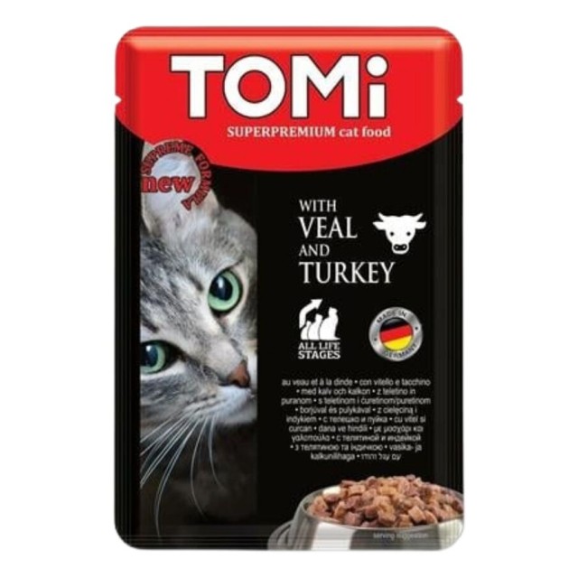 Tomi Dana ve Hindi Etli Pouch Kedi Konservesi 100gr