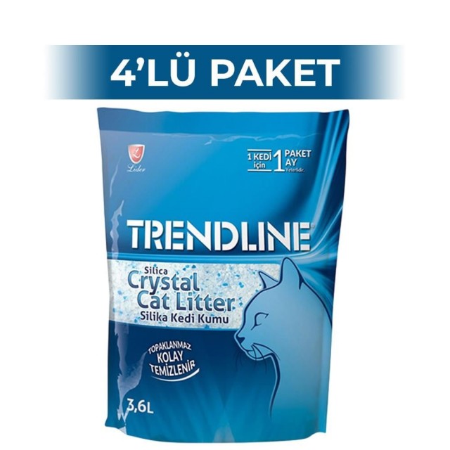 Trendline Silika Kristal Kedi Kumu 3,6 lt 4 Adet
