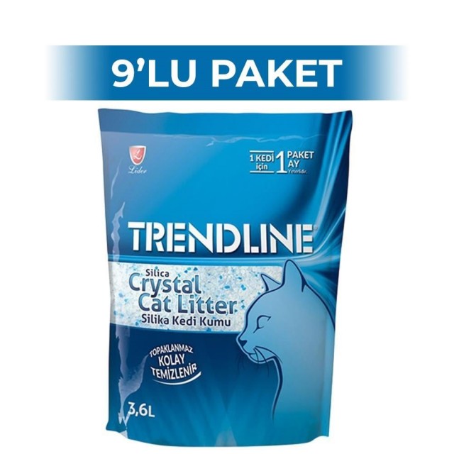 Trendline Silika Kristal Kedi Kumu 3,6 lt 9 Adet
