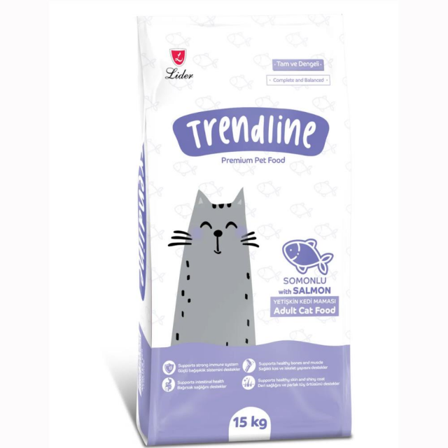 Trendline Somonlu Yetişkin Kedi Maması 15 Kg