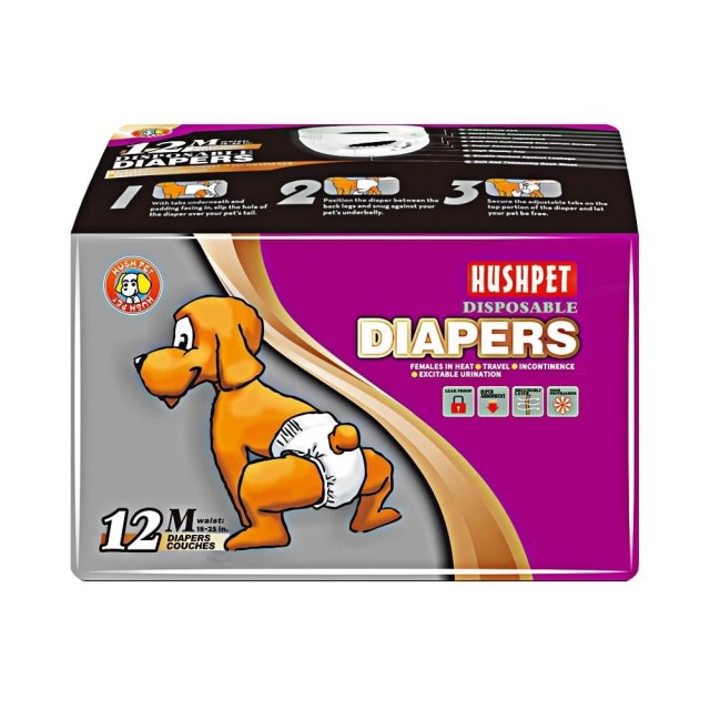 Hushpet Ultra Emici Köpek Külot Çiş Pedi M Beden 12'li