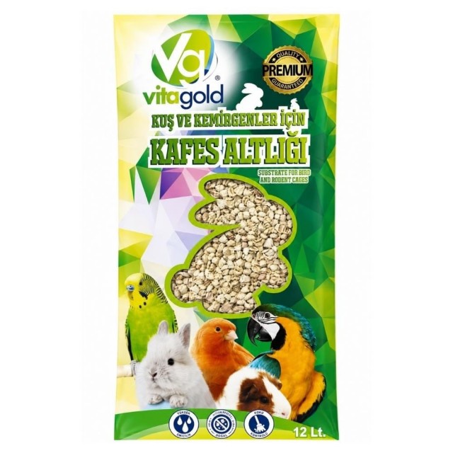 Vitagold Mısır Granülü Kuş ve Kemirgen Altlığı 12 lt