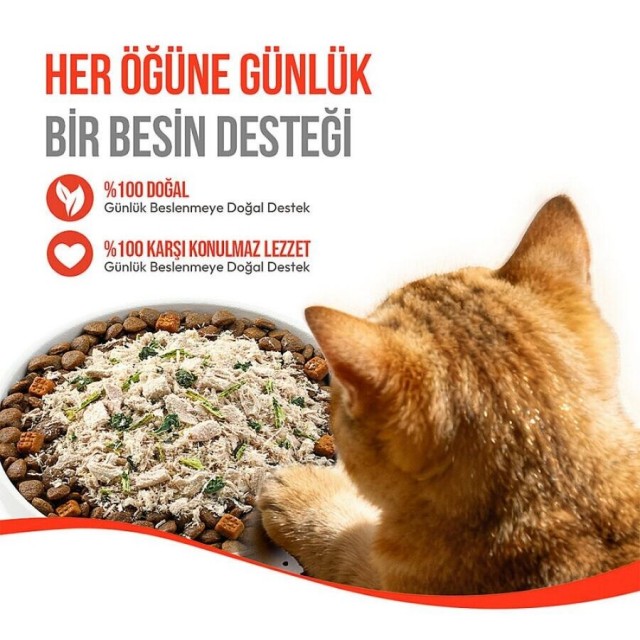 Wanpy Dondurularak Kurutulmuş Fluffy Toppers Ördek Brüksel ve Kara Lahanalı Kedi Ödül Maması 30gr