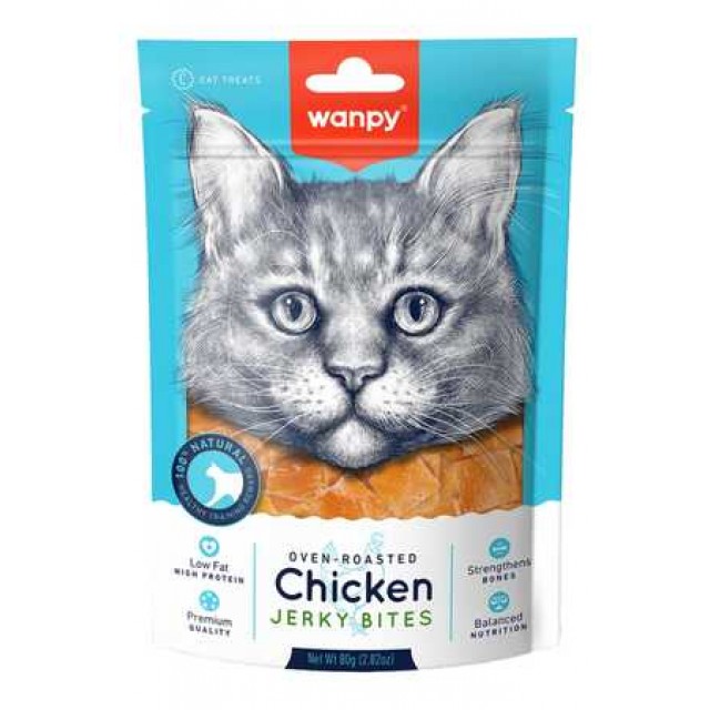 Wanpy Gerçek Tavuklu Taneli Kedi Ödül Maması 80gr