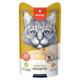 Wanpy Karışık 8 Lezzetli Krema Kedi Ödülü 25x14gr