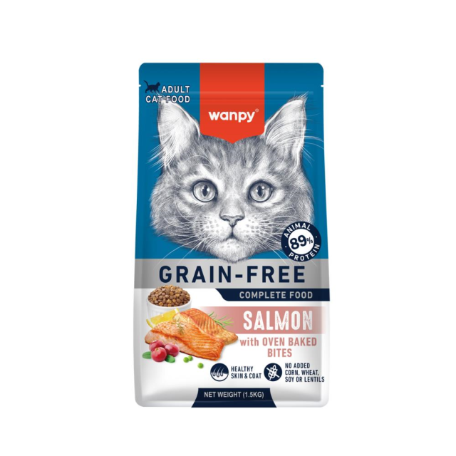 Wanpy Tahılsız Somonlu Yetişkin Kedi Maması 1,5 kg
