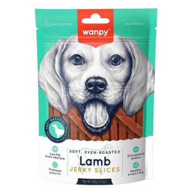 Wanpy Yumuşak Kuzu Eti Dilimleri Köpek Ödülü 100gr