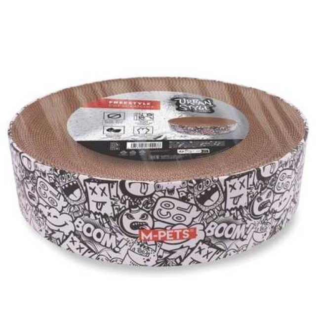 M-Pets Urbanstyle Freestyle Siyah Beyaz Karton Tırmalama