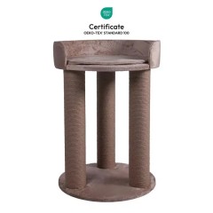 Woolart Nando Kedi Tırmalama Platformu Bej 60*60*89H