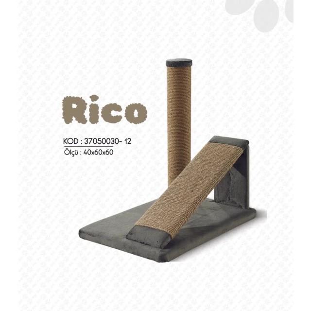 Woolart Rica Kedi Tırmalama Tahtası Gri 40*60*61H