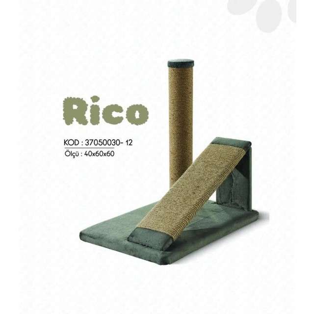 Woolart Rico Kedi Tırmalama Tahtası Bej 40*60*61H