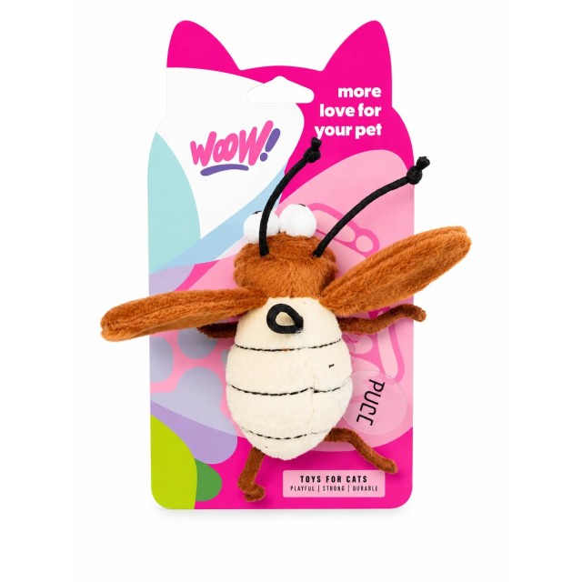 Wow Sesli Çekirge Kedi Oyuncağı