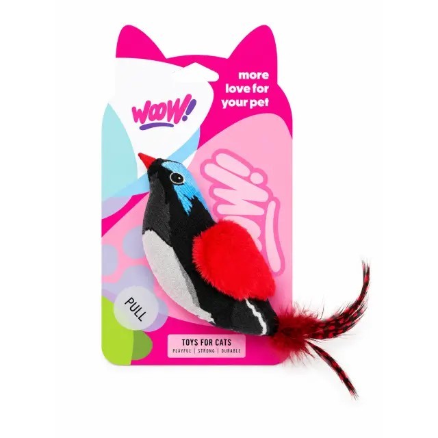 Wow Sesli Kuş Kedi Oyuncağı