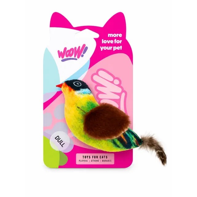 Wow Sesli Kuş Kedi Oyuncağı