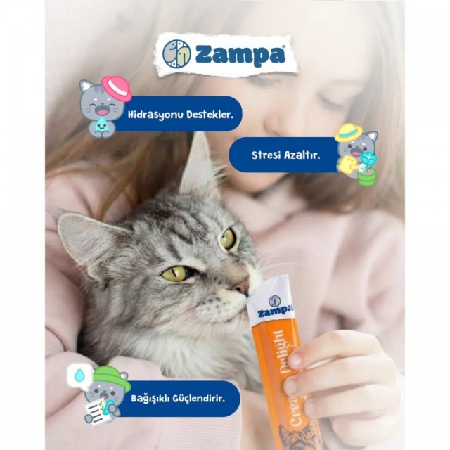 Zampa Creamy Delight Mix Krema Kedi Ödülü 30x16 Gr