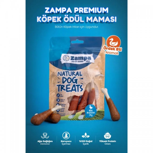 Zampa Ördek Etli But Köpek Ödülü 75 Gr