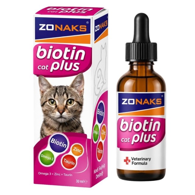 Zonaks Kedi Tüy Dökümü Azaltıcı Biotin Plus 50 ml